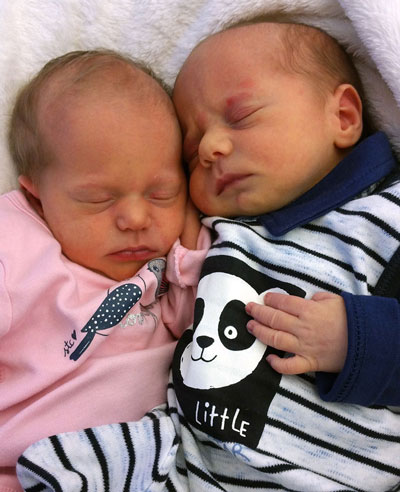 Babyfoto – Lisa und Tim